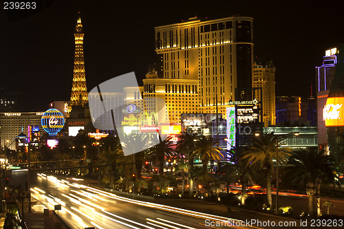 Image of Las Vegas strip at night