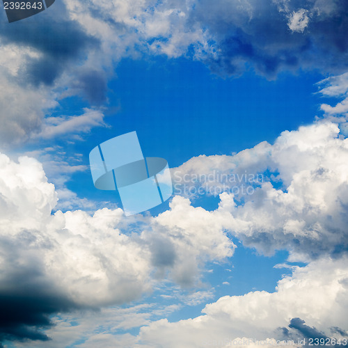 Image of blue sky and clouds