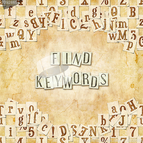 Image of find keywords