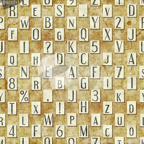 Image of letter seamless texture