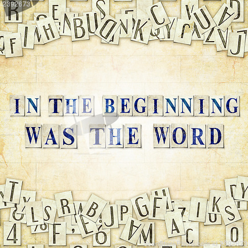 Image of in the beginning was the Word