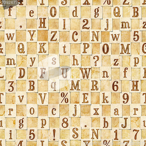 Image of letter seamless texture