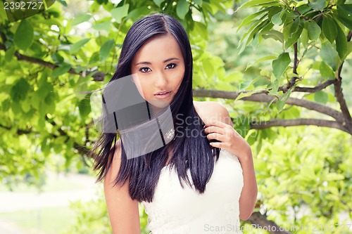 Image of attractive young asian woman beauty portrait 