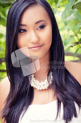 Image of attractive young asian woman beauty portrait 