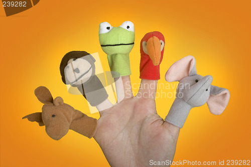 Image of Hand with puppets