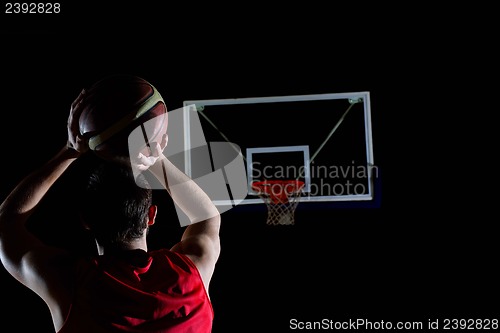 Image of basketball player in action