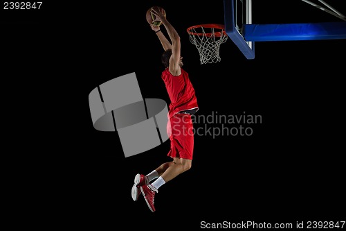 Image of basketball player in action