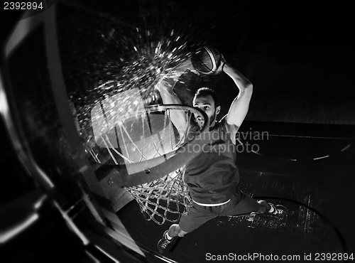 Image of basketball player in action