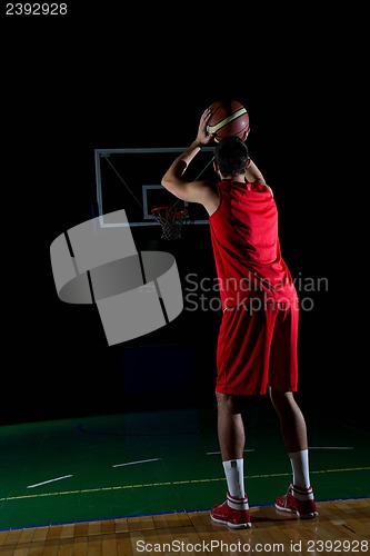 Image of basketball player in action