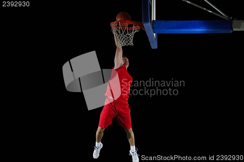 Image of basketball player in action