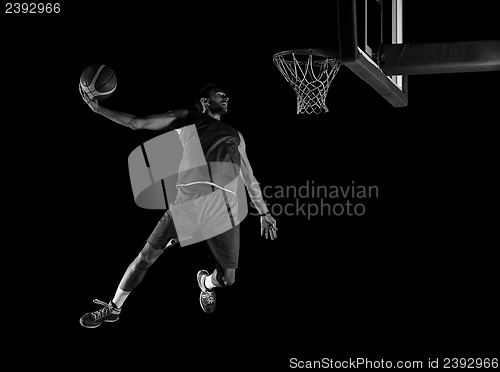 Image of basketball player in action