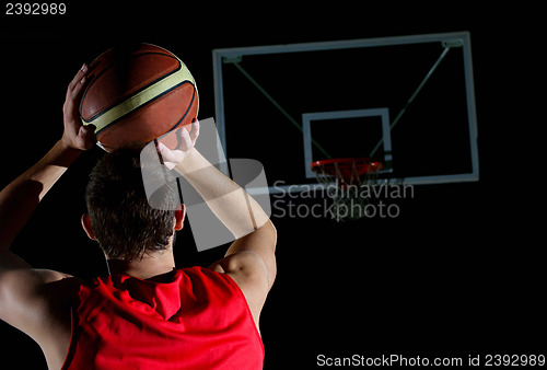 Image of basketball player in action