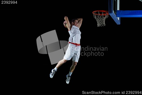 Image of basketball player in action