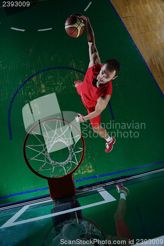 Image of basketball player in action