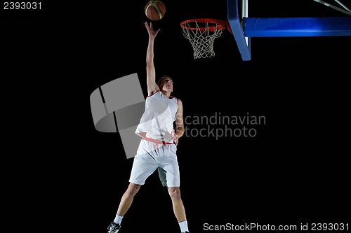 Image of basketball player in action