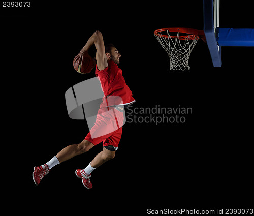 Image of basketball player in action