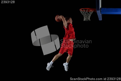 Image of basketball player in action