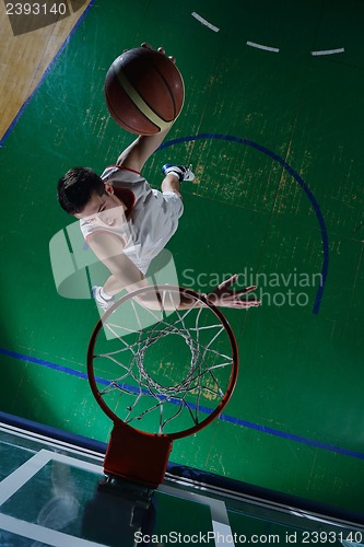 Image of basketball player in action