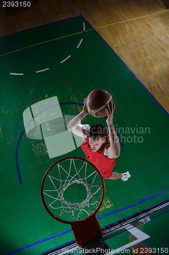 Image of basketball player in action