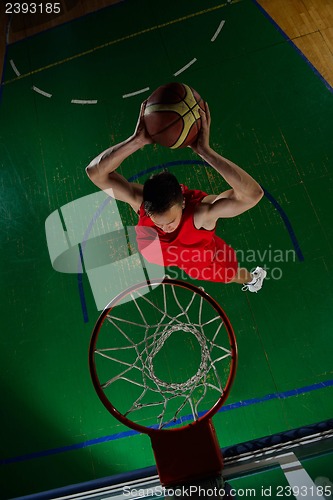 Image of basketball player in action