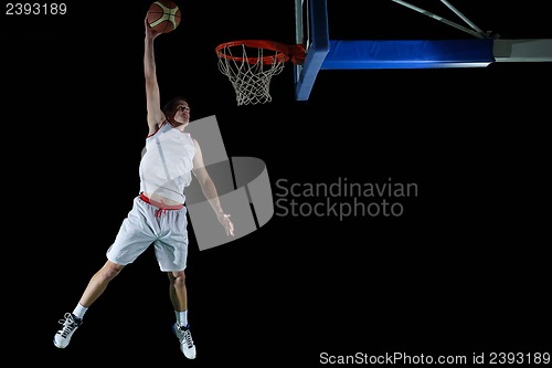 Image of basketball player in action