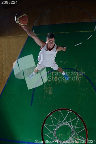 Image of basketball player in action