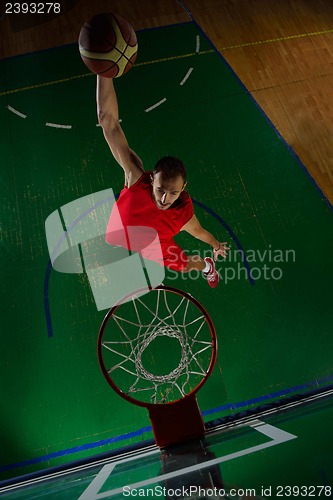 Image of basketball player in action