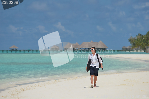 Image of happy woman enjoy  summer time