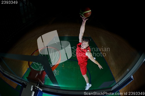 Image of basketball player in action