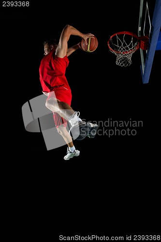 Image of basketball player in action