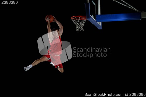 Image of basketball player in action