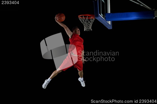 Image of basketball player in action