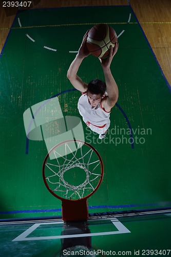 Image of basketball player in action