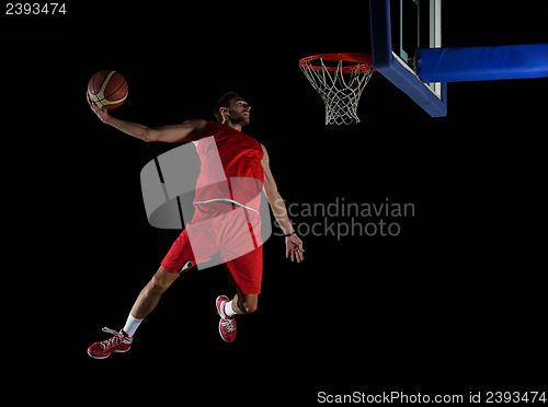 Image of basketball player in action