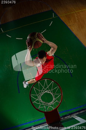 Image of basketball player in action