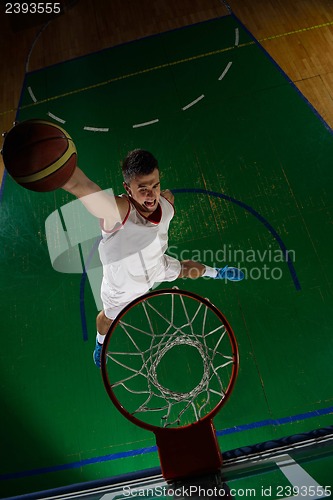 Image of basketball player in action