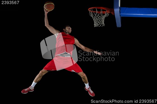 Image of basketball player in action