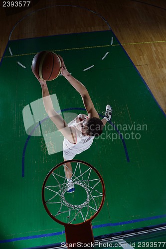 Image of basketball player in action