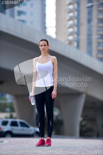 Image of woman jogging at morning