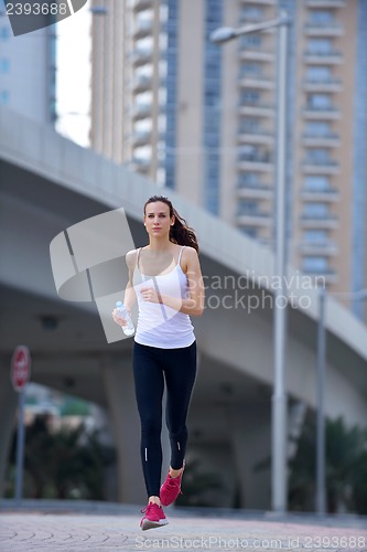 Image of woman jogging at morning