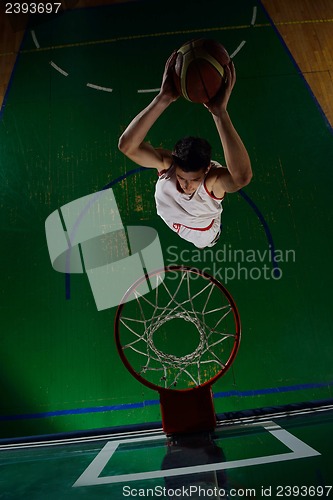 Image of basketball player in action