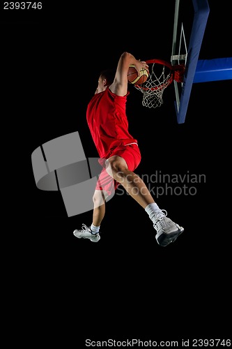 Image of basketball player in action