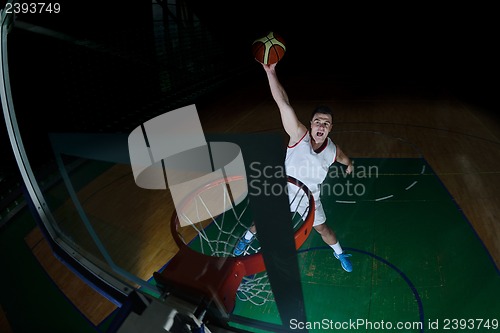 Image of basketball player in action