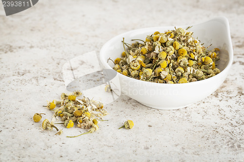Image of dried chamomile flowers