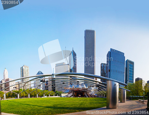 Image of Jay Pritzker Pavilion in Millennium Park in Chicago