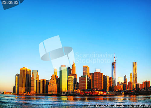 Image of New York City cityscape panorama