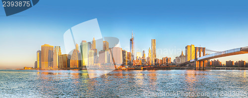 Image of New York City panorama in the morning