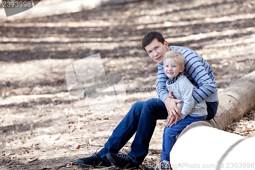 Image of family hiking