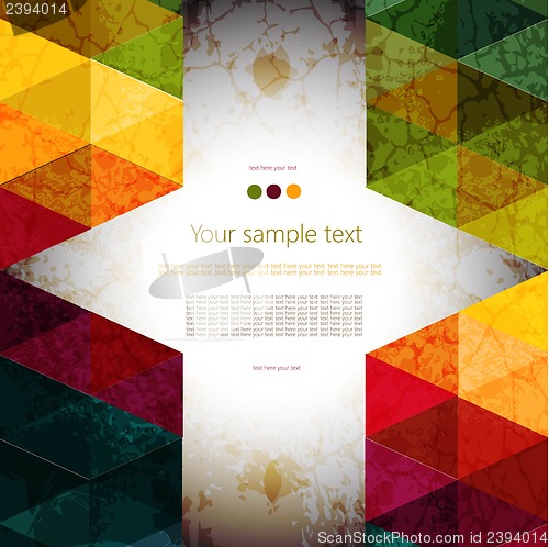 Image of Colorful abstract geometric background