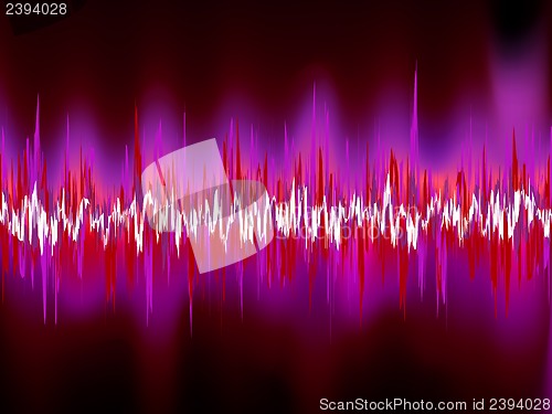 Image of Abstract purple waveform. EPS 8